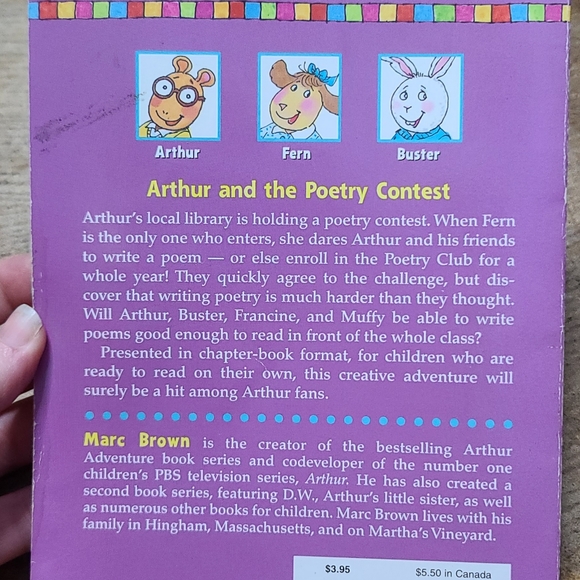 Arthur and the Poetry Contest: An Arthur Chapter Book -- Marc Brown - Picture 4 of 4